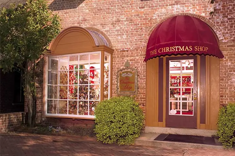 The Christmas Shop Exterior in Merchants Square